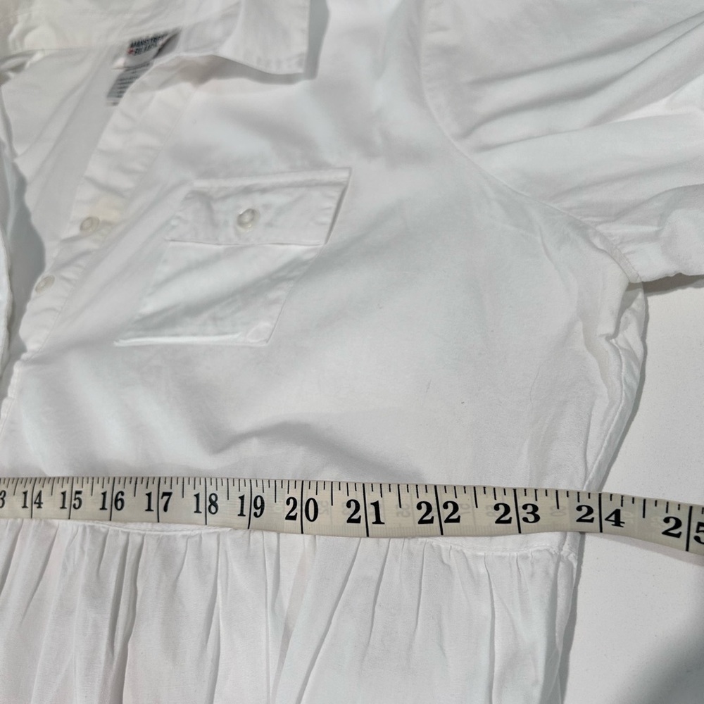 MAINSTREET BLUES white blouse short sleeve size:1X - Picture 12 of 13